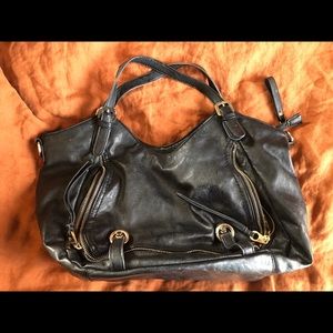 Big Buddha Large Black Purse